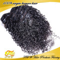 Qingdao hair factory, 100% unprocessed virgin clip in hair extension from qingdao China